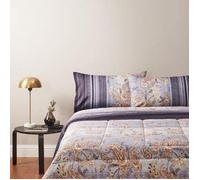 Bassetti Granfoulard Completo Letto Copripiumino Matrimoniale Due Piazze in Raso di puro Cotone Sacco Maxi + Lenzuolo Sotto con angoli + 2 Federe Tosca G1