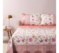 Bassetti Granfoulard Copriletto Trapuntato Matrimoniale Due Piazze in 100% cotone cm 265 x 255 Art. Casablanca Rosa P1