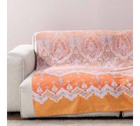 Bassetti Granfoulard Telo Copridivano, Copritutto, Telo Arredo Gran Foulard per divano, Copriletto, Copritavolo, cm 270x270 (ISOLABELLA ARANCIO)