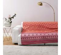 Bassetti Granfoulard Mira Telo Arredo Multiuso per Divano, Copriletto, Lenzuolo da Picnic (180 x 270 cm, R1 rosso)