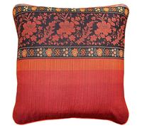 Bassetti Granfoulard Orosei R1 9324055 - Federa per cuscino in 100% cotone, colore rosso, con chiusura lampo, dimensioni: 40 x 40 cm