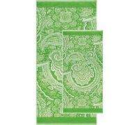 Bassetti Granfoulard Set Asciugamani Viso e Bidet in Cotone Jacquard, Spugna da 550 g/m², Asciugamano 50x100cm Ospite 40x60 cm Mergellina V1