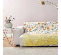 Bassetti Granfoulard Telo Arredo Copridivano, per Divano in Cotone, Copritutto, Vari Usi (Copriletto, Picnic, Tenda, Copritavolo) (CM 180x270 (CASABLANCA GIALLO)