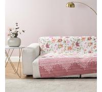 Bassetti Granfoulard Telo Arredo Copridivano, per Divano in Cotone, Copritutto, Vari Usi (Copriletto, Picnic, Tenda, Copritavolo) (CM 180x270 (CASABLANCA ROSA)