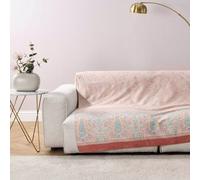 Bassetti Granfoulard Telo Copridivano, Copritutto, Telo Arredo Gran Foulard per divano, Copriletto, Copritavolo, cm 270x270 Art. INDIAN ROSES BEIGE 41