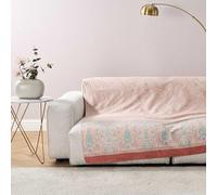 Bassetti Granfoulard Telo Copridivano, Copritutto, Telo Arredo Gran Foulard per divano, Copriletto, Copritavolo, cm 350x270 Art. INDIAN ROSES BEIGE 41