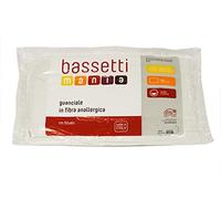 Bassetti Guanciale Fibra 500 Anallergico 50 x 80 cm - Fodera 100% Cotone - Made in Italy