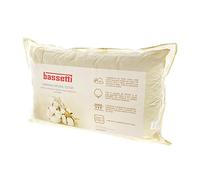 Bassetti Guanciale Natural Cotton Cuscino Made in Italy Puro Cotone Naturale Non trattato 50x80 cm