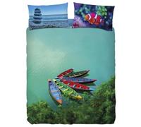 Bassetti Imagine Completo Copripiumino Singolo Copripiumone Una Piazza 5Boats, Sacco Lenzuolo sotto con angoli, federa