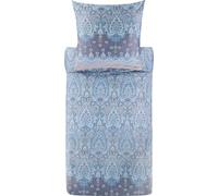 Bassetti Isolabella 9329903 - Biancheria da letto + 1 federa in 100% raso di cotone, colore azzurro C1, dimensioni: 135 x 200 + 1 K 80 x 80 cm