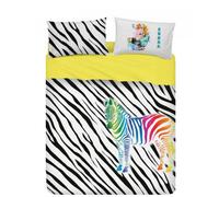 Bassetti Lenzuola-copriletto completo MARTY zebra bianco-nero