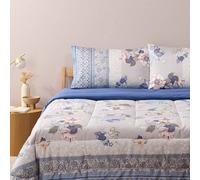 Bassetti Lenzuola Matrimoniali in Raso di Cotone - Collezione Hanami G1 Perla