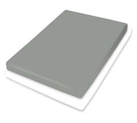 Bassetti Lenzuolo con angoli, cotone elastan, grigio classico, 140 x 200 cm, 160 x 220 cm