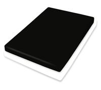 Bassetti Lenzuolo con angoli elasticizzati in tinta unita titanio 556 in cotone ed elastan, colore titanio, dimensioni: 90 x 190 cm, 100 x 220 cm, 9302405