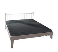 Bassetti Lenzuolo con angoli in tinta unita E1/556 titanio cotone/elastan, dimensioni: 180 x 200 cm, 200 x 220 cm, 9302337