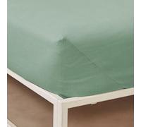 Bassetti - Lenzuolo sotto con angoli Pop Color 100% cotone. Made in ITALY (SALVIA, cm 175x200 - Matrimoniale)