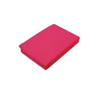 BASSETTI linea pop color lenzuolo coprimaterasso per sotto 100% cotone con ANGOLI ELASTICI CUCITI matrimoniale piazza mezzo singolo (K1 CICLAMINO, SINGOLO 90x200)