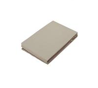 BASSETTI linea pop color lenzuolo coprimaterasso per sotto 100% cotone con ANGOLI ELASTICI CUCITI matrimoniale piazza mezzo singolo (FA FUMO, SINGOLO 90x200)