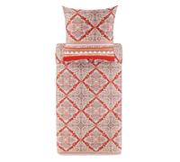 Bassetti MARECHIARO Biancheria da letto + 1 federa in 100% raso di cotone di colore rosso R1, dimensioni: 155 x 220 + 1 K 80 x 80 cm - 9329926