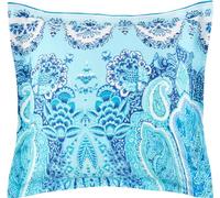 Bassetti MERGELLINA Federa per cuscino per biancheria da letto in 100% raso di cotone, colore blu oceano B1, dimensioni: 65 x 65 cm - 9328875