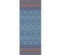 Bassetti MIRA Runner da tavola in 100% cotone, tessuto twill di colore blu B1, dimensioni: 50 x 150 cm - 9326071