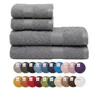 Bassetti Morbidissimo Set Asciugamano Asciugamani 480 Gr/m² 100% Cotone Set 4 Pezzi Assorbenti Soffici - Collezione (Grigio Rovere, 2 da 60x110 cm + 2 da 40x60 cm)