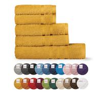 Bassetti Morbido Asciugamano Asciugamani 480 gr 100% Cotone Set da 5 pz (2 da 58x105 cm + 2 da 38x55 cm + 1 da 70X140 cm) - Collezione MONIQUE - TOPAZIO Y3