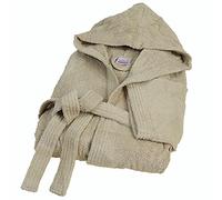 Bassetti Nuovo Accappatoio 100% Spugna di Puro Cotone Tinta Unita Lungo con Cappuccio e Tasche Altamente Assorbente Uomo Donna Unisex S-5XL