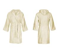 Bassetti Nuovo Accappatoio 100% Spugna di Puro Cotone Tinta Unita Lungo con Cappuccio e Tasche Altamente Assorbente Uomo Donna Unisex S-5XL