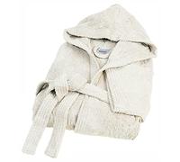 Bassetti Nuovo Accappatoio 100% Spugna di Puro Cotone Tinta Unita Lungo con Cappuccio e Tasche Altamente Assorbente Uomo Donna Unisex S-5XL (XXL, Beige)