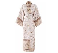 Bassetti OPLONTIS 9331462 Kimono in 100% cotone satinato, colore beige 4M, taglia: L-XL