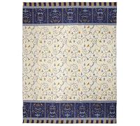 Bassetti OPLONTIS Copriletto, 57 Fili per cm²/Imbottitura: 100% Puro Cotone, Blu, 265x255 cm