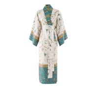 Bassetti OPLONTIS Kimono in 100% raso di cotone, colore verde v.2, taglia: S-M - 9331461