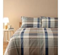 Bassetti Parure Copripiumino Letto Una Piazza e Mezza Copripiumone Cotone Sacco Copri Piumino e Federa Scotland G1