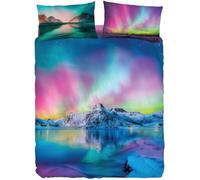 Bassetti Parure copripiumino MATRIMONIALE Extra 250x200+40 e due federe 50x80 Escluso lenzuolo sotto (EX210 Nordic travel Aurora)