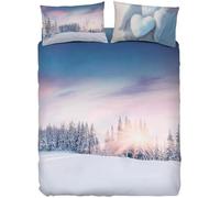 Bassetti Parure copripiumino MATRIMONIALE Extra 250x200+40 e due federe 50x80 Escluso lenzuolo sotto (EX100 Winter Frozen)