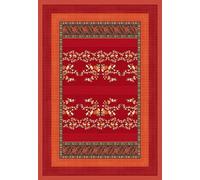 Bassetti Plaid Orosei R1 in cotone makò satin di colore rosso, dimensioni: 135 x 190 cm, 9324090, 135 x 190