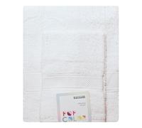 Bassetti POP COLOR - Set Asciugamani Da Bagno Viso e Bidet Coppia Asciugamani da Bagno con Ospite | 60x110 cm + 40x60 cm (BIANCO)