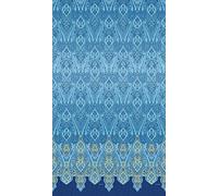 Bassetti RAGUSA Foulard in 100% cotone di colore blu B1, dimensioni: 180 x 270 cm -9322025