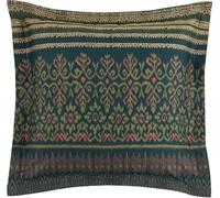 Bassetti Roccaraso V1 9324311 - Federa per cuscino in cotone makò satinato, colore verde, con chiusura lampo, dimensioni: 65 x 65 cm