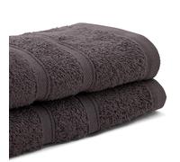 Bassetti SET 1+1 ASCIUGAMANO E OSPITE, FUMO, 100% COTONE, 40X60/60X100