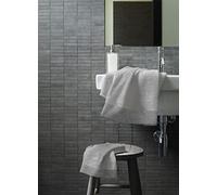 Bassetti Set 1 + 1 Due 2 Pezzi Spugna Bagno Ospite 40 x 60 + Asciugamano 60 x 110 Asciugamani 100% Di Puro Cotone Jacquard 430gr/mq (Grigio)