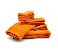 Bassetti Set 10 Asciugamani Spugna (arancione)