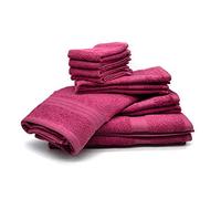 Bassetti Set 10 Asciugamani Spugna (porpora)