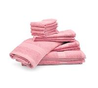 Bassetti Set 10 Asciugamani Spugna (rosa)