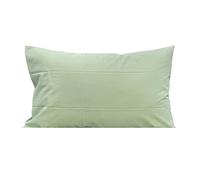 Bassetti - Set 2 Federe coppia di due federe per Cuscini Letto Matrimoniale in Cotone Fodere Cuscino 50x80 cm Salvia V1