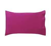 Bassetti - Set 2 Federe coppia di due federe per Cuscini Letto Matrimoniale in Cotone Fodere Cuscino 50x80 cm Ciclamino K1