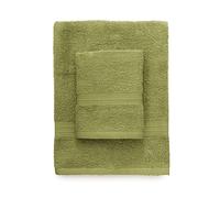 Bassetti - set asciugamano e ospite spugna bassetti time tinta unita -vari colori - germoglio-1266