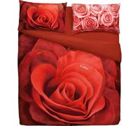 Bassetti Set Copripiumino Matrimoniale 100% Cotone Morbido - Parure Sacco Piumino con Federe Made in Italy (Roses)