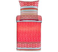 Bassetti Set di Biancheria da Letto, Cotone, Colore: Rosso, 200 x 200